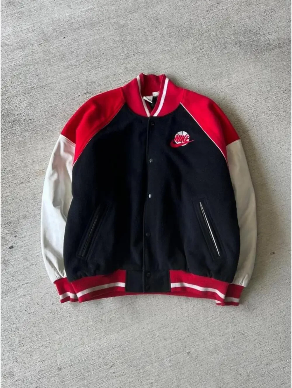 90s Nike Force Basketball Varsity Jacket